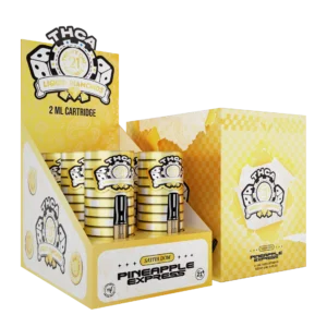 Twenty One Cannabis Liquid Diamonds Vape Cartridges 2ml THCA Pineapple Express (Sativa)