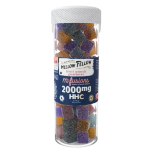 Mellow Fellow M-Fusions 40pc Edibles 2000mg HHC Fruit Punch