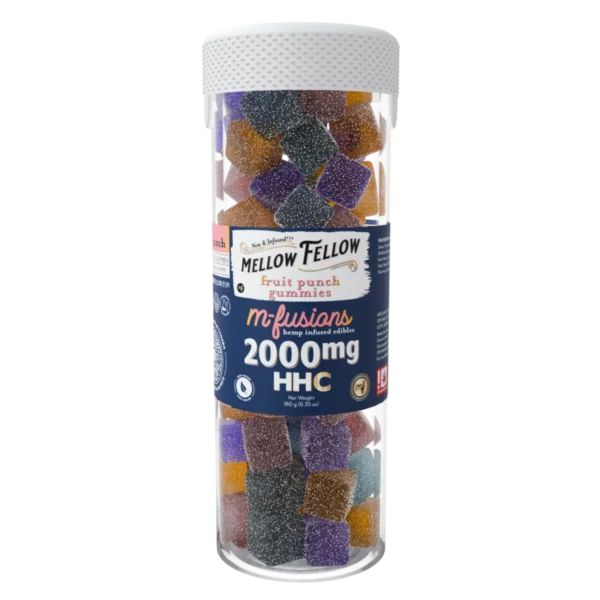 Mellow Fellow M-Fusions 40pc Edibles 2000mg HHC Fruit Punch