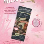 Mellow Fellow Marketing Material Flyer Live Resin Destinations 1ml disposable vape