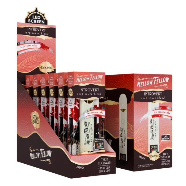 Mellow Fellow Terp Sauce Disposable Vape 2ml Introvert Blend Ice Cream Cake (indica)