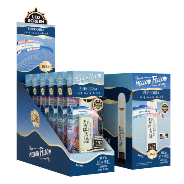 Mellow Fellow Terp Sauce Disposable Vape 2ml Euphoria Blend Crystal OG (sativa)