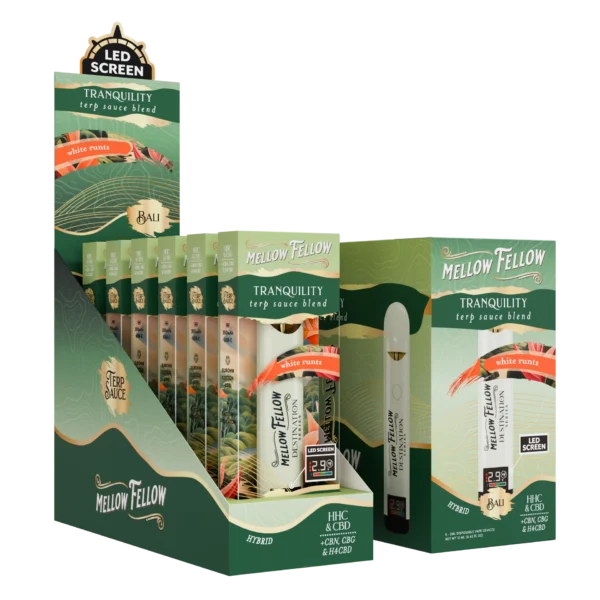 Mellow Fellow Terp Sauce Disposable Vape 2ml Tranquility Blend White Runtz (hybrid)