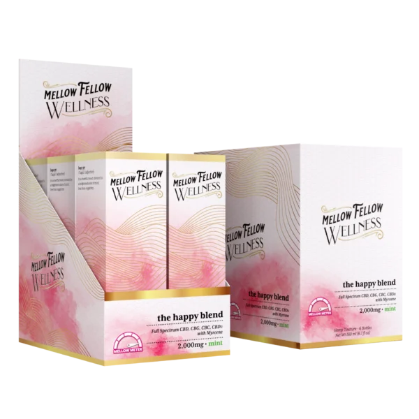 Mellow Fellow Wellness Tincture 2000mg Elevate Blend Mint