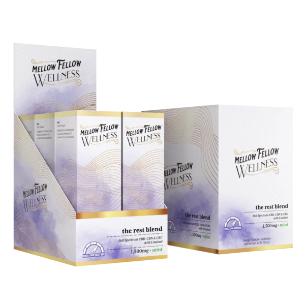 Mellow Fellow Wellness Tincture 1500mg Rest Blend Mint