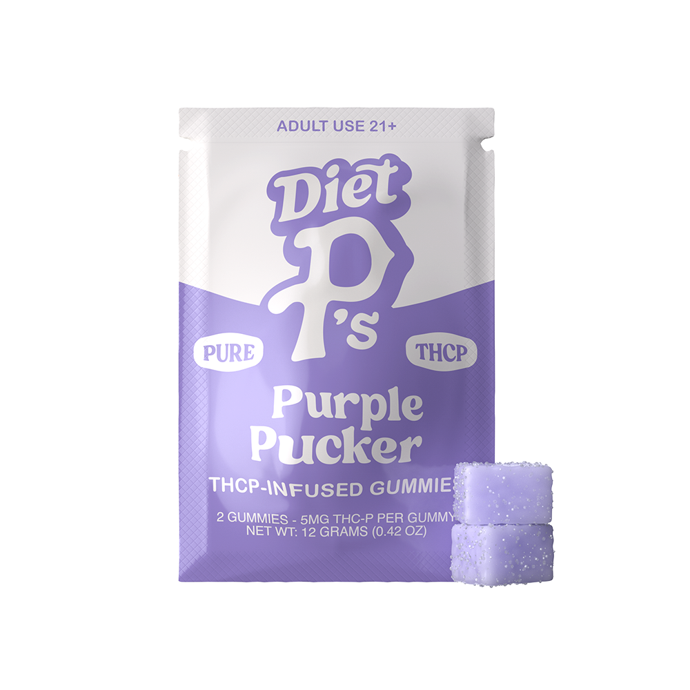 Pushin P’s Diet P’s Edibles 10mg THCP  Purple Pucker 30ct