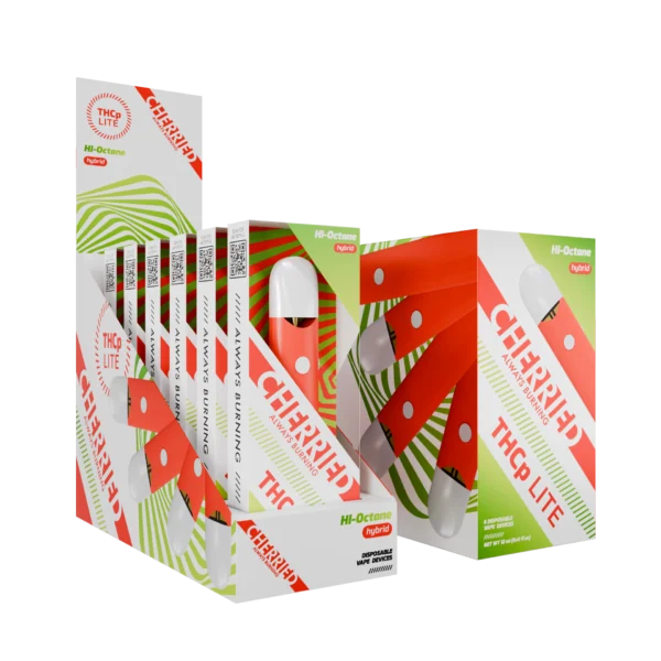 Cherried Disposable Vapes 2ml THCp Lite- Hi-Octane (Hybrid)