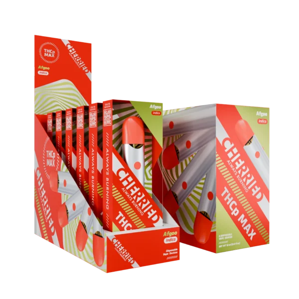 Cherried Disposable Vapes 2ml THCp Max Afgoo (Indica)