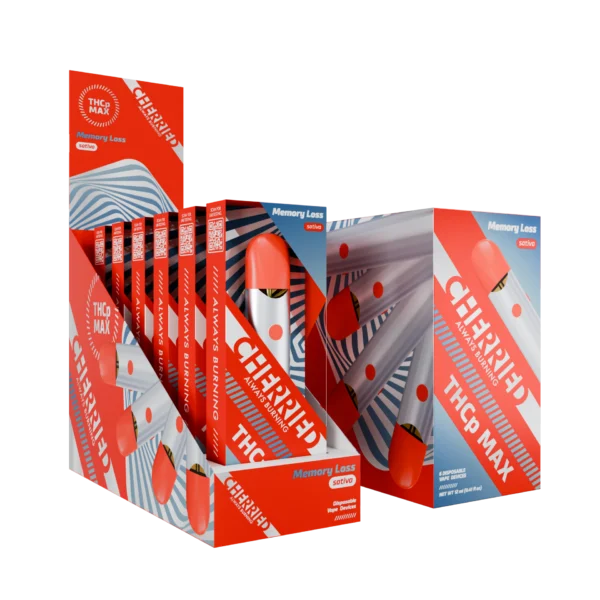 Cherried Disposable Vapes 2ml THCp Max Memory Loss (Sativa)