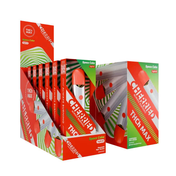 Cherried Disposable Vapes 2ml THCh Max Space Cake (Hybrid)