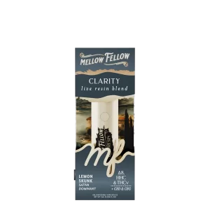 Mellow Fellow Clarity Blend -Live Resin 1ml Disposable Vape – Lemon Skunk (Sativa Dominant) 3