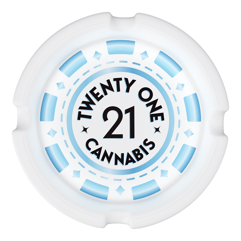Twenty One Marketing Material Ashtray Blue