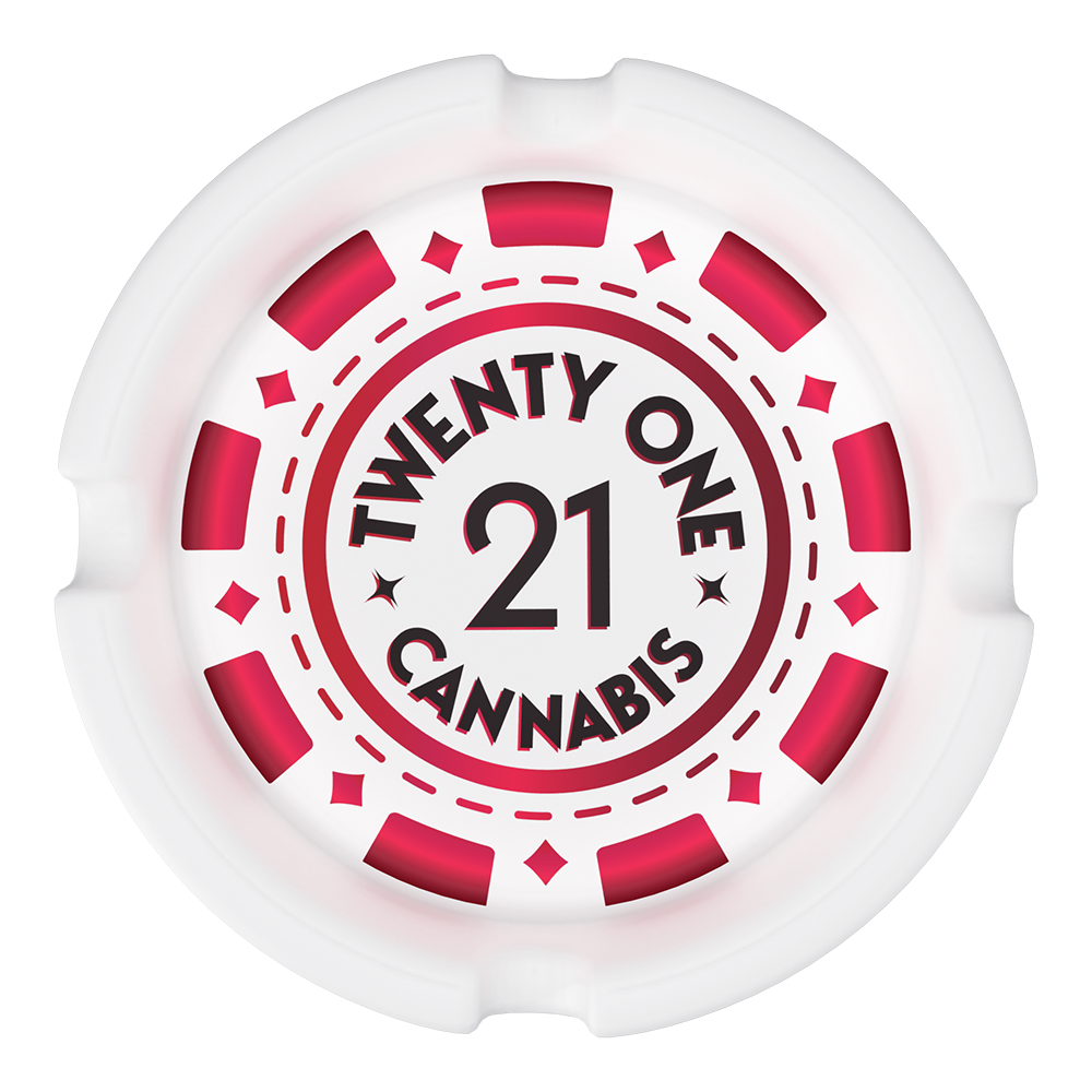 Twenty One Marketing Material Ashtray Red