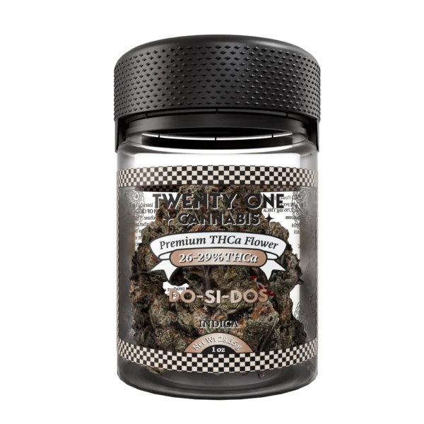 Twenty One Cannabis Premium Flower 1 OZ THCA Do-si-dos (indica)