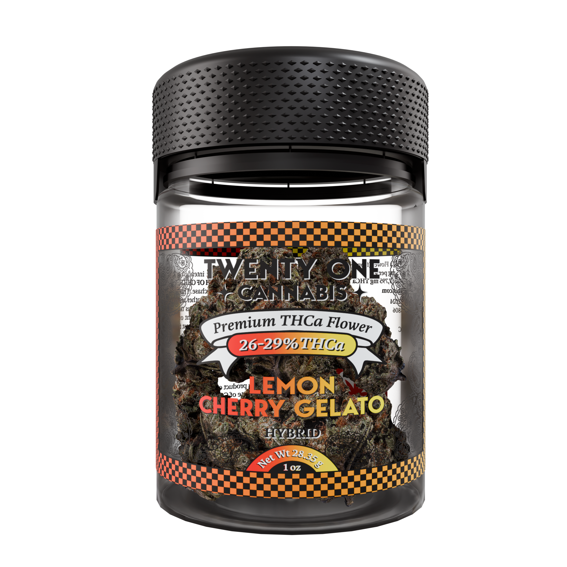 Twenty One Cannabis Premium Flower 1 OZ THCA Lemon Cherry Gelato (hybrid)