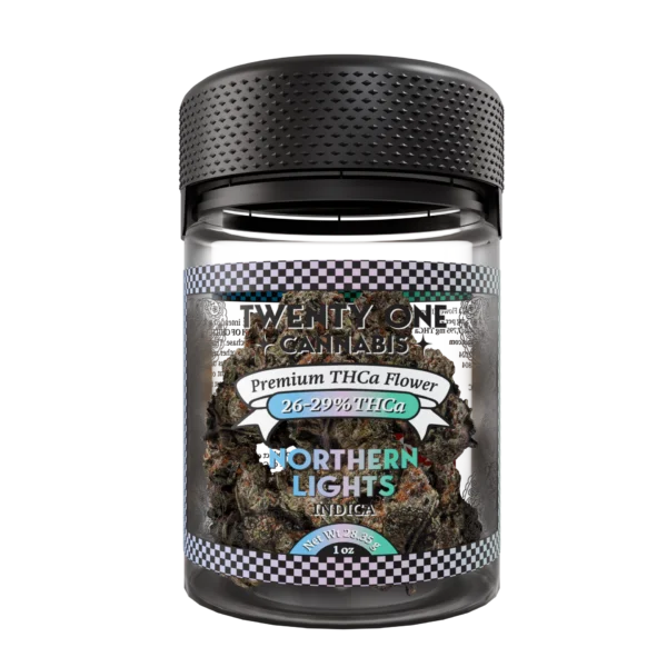 Twenty One Cannabis Premium Flower 1 OZ THCA Northern Lights (indica)