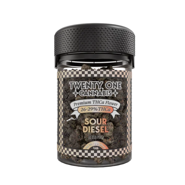 Twenty One Cannabis Premium Flower 7g THCA Sour Diesel (Hybrid)