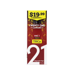 Twenty One Cannabis Pre-Priced $19.99 Vape Disposable 2ml THCA Mac 1 (hybrid)