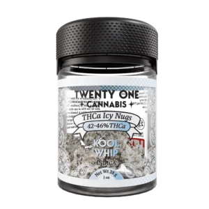Twenty One ICY Flower 1 oz THCA Kool Whip (Indica)