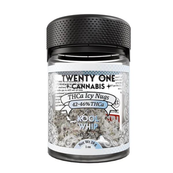 Twenty One ICY Flower 1 oz THCA Kool Whip (Indica)
