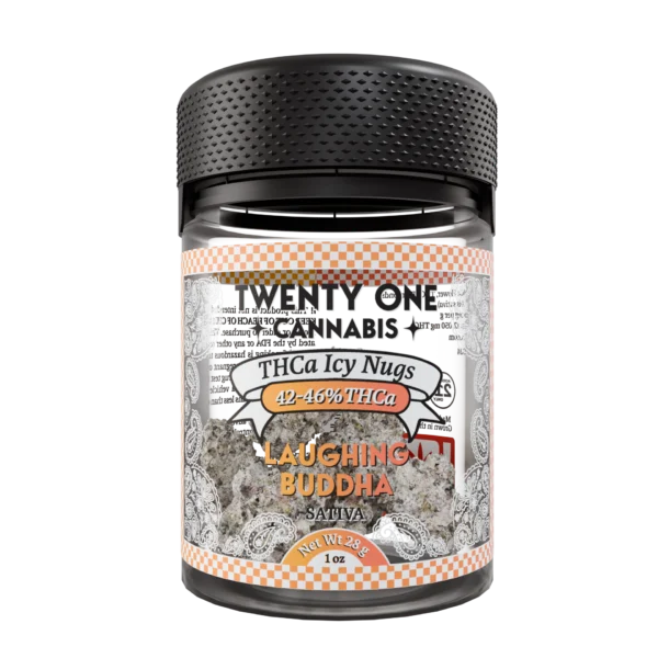 Twenty One ICY Flower 1 oz THCA Laughing Buddha (Sativa)