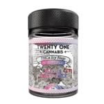Twenty One Cannabis ICY Flower 1 OZ THCA Purple Trainwreck (hybrid)