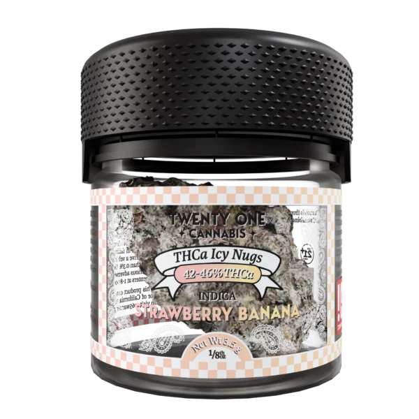 Twenty One Cannabis ICY Flower 3.5g THCA Strawberry Banana (indica)