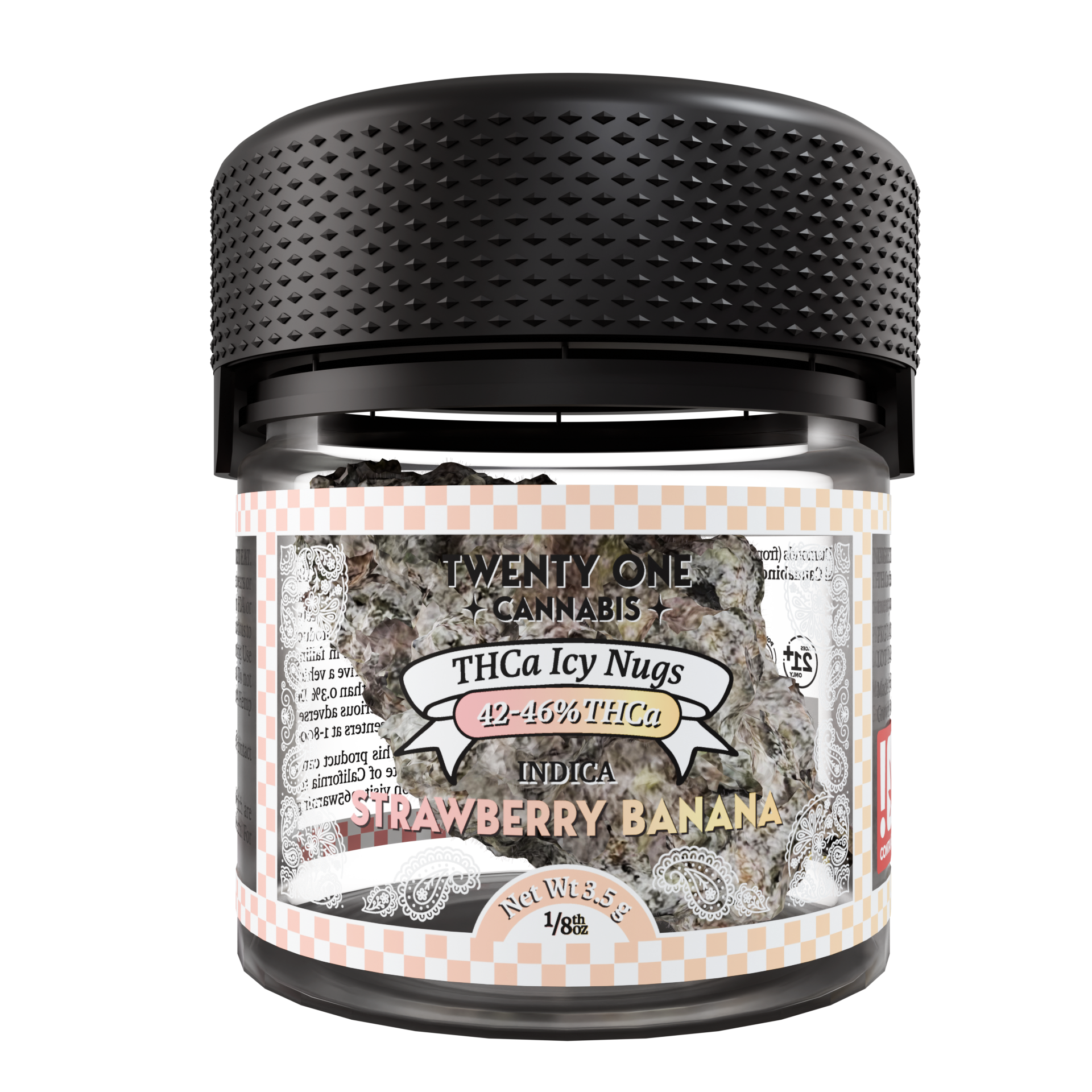 Twenty One Cannabis ICY Flower 3.5g THCA Strawberry Banana (indica)