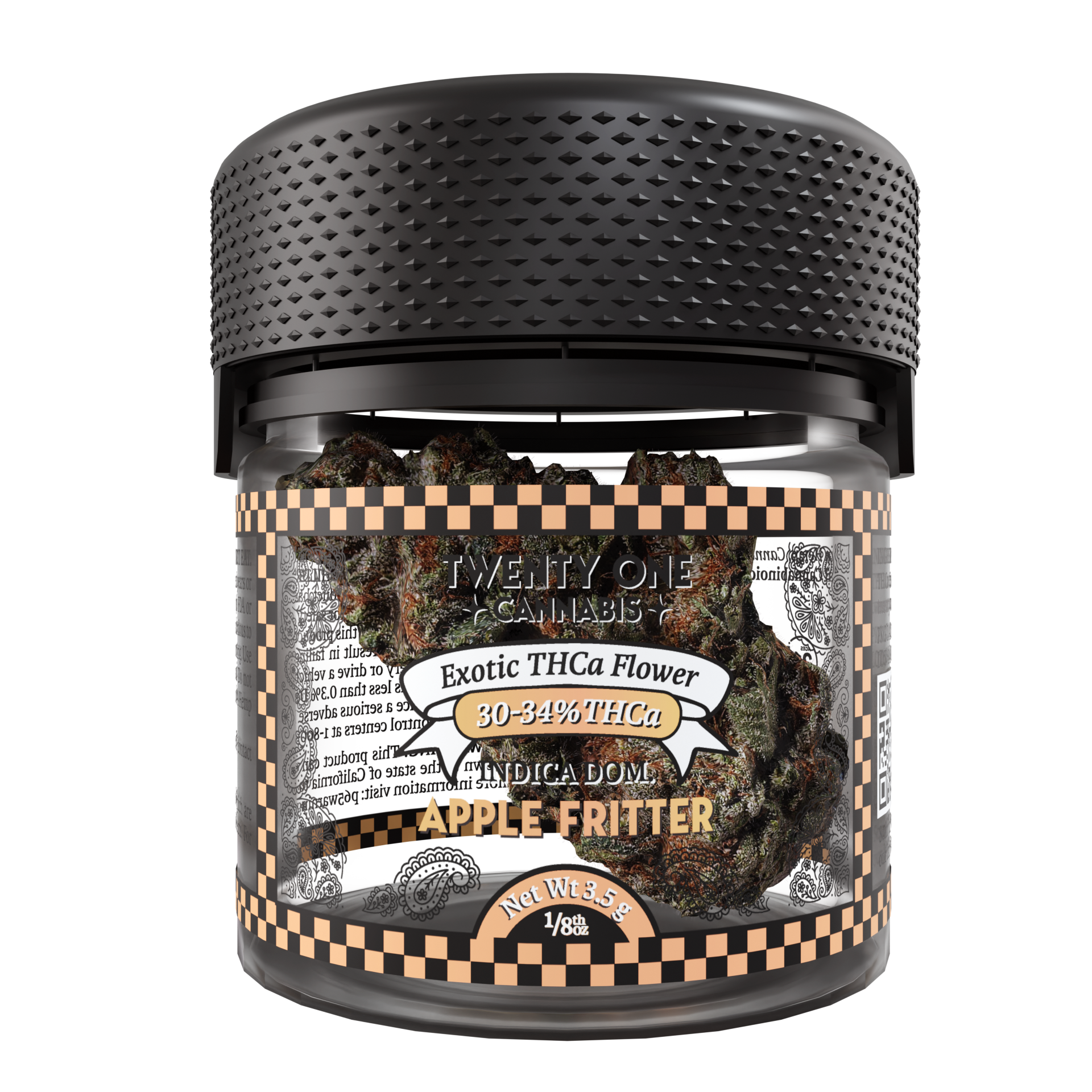 Twenty One Cannabis Exotic Flower 3.5g THCA Apple fritter (sativa)