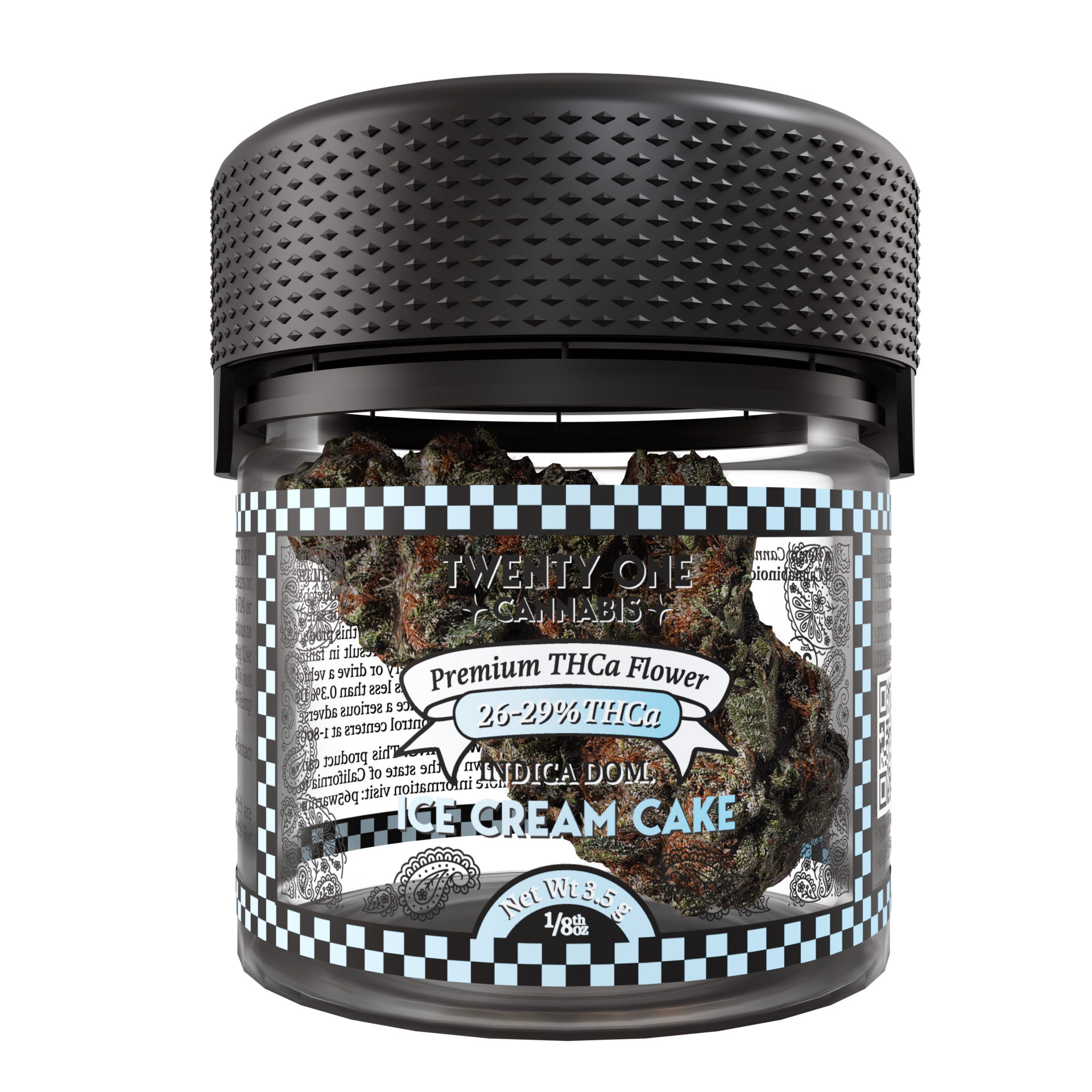 Twenty One Cannabis Premium Flower 3.5g THCA Ice Cream Cake