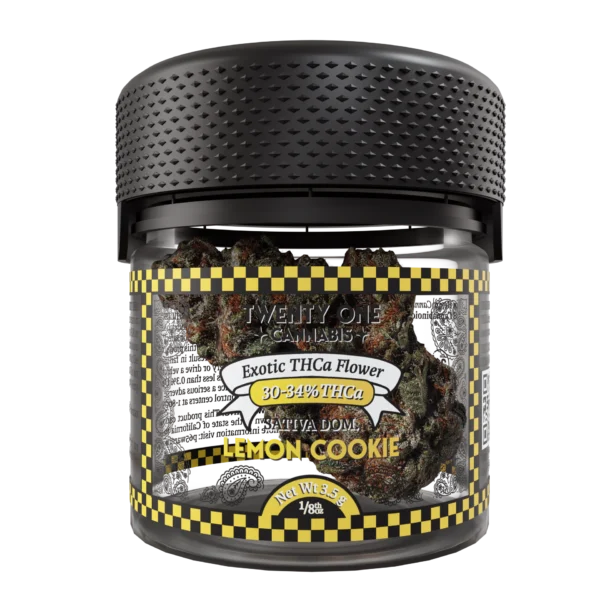 Twenty One Cannabis Exotic Flower 3.5g THCA Lemon Cookie (sativa)