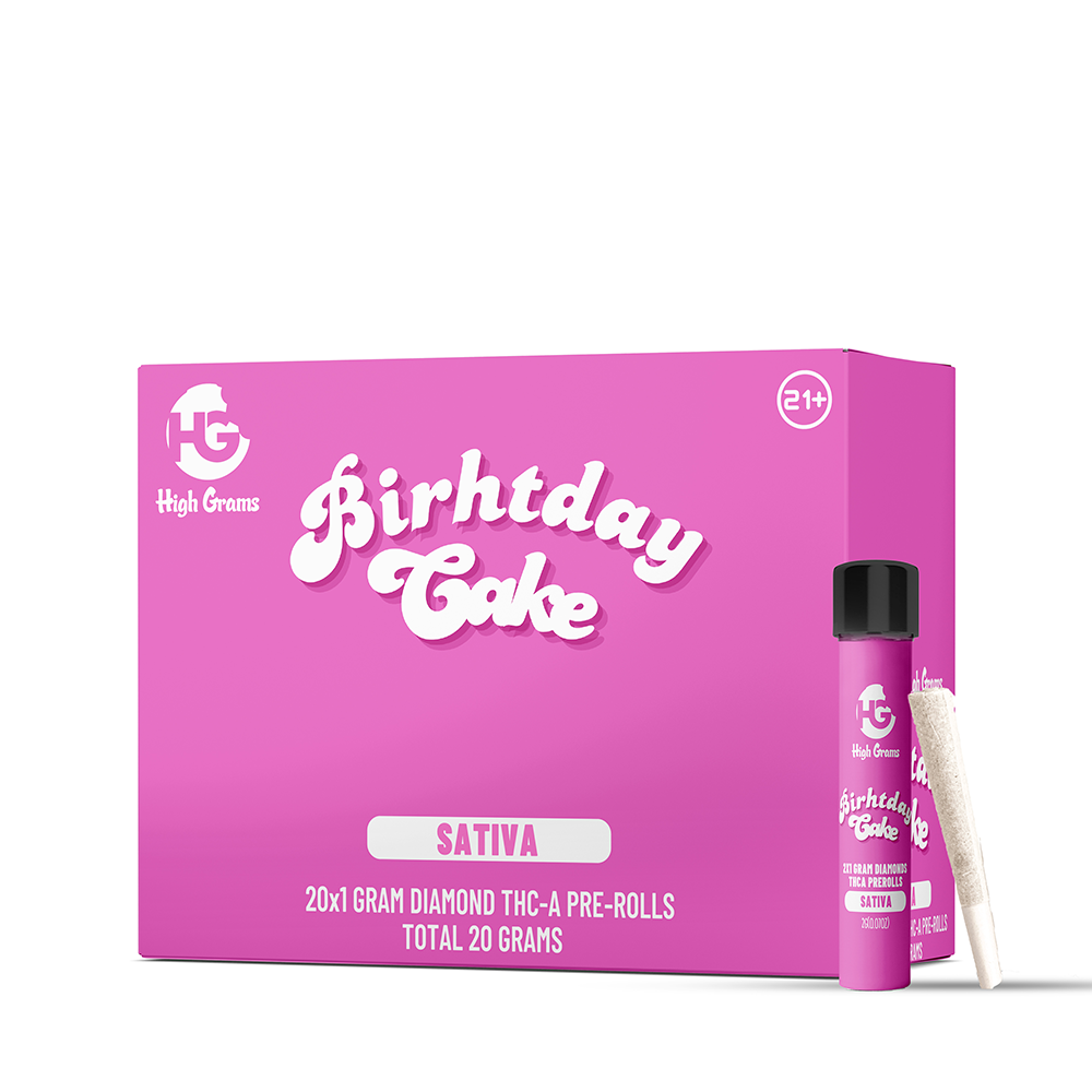 High Grams Flower Diamond 1g THCa Birthday Cake 20ct