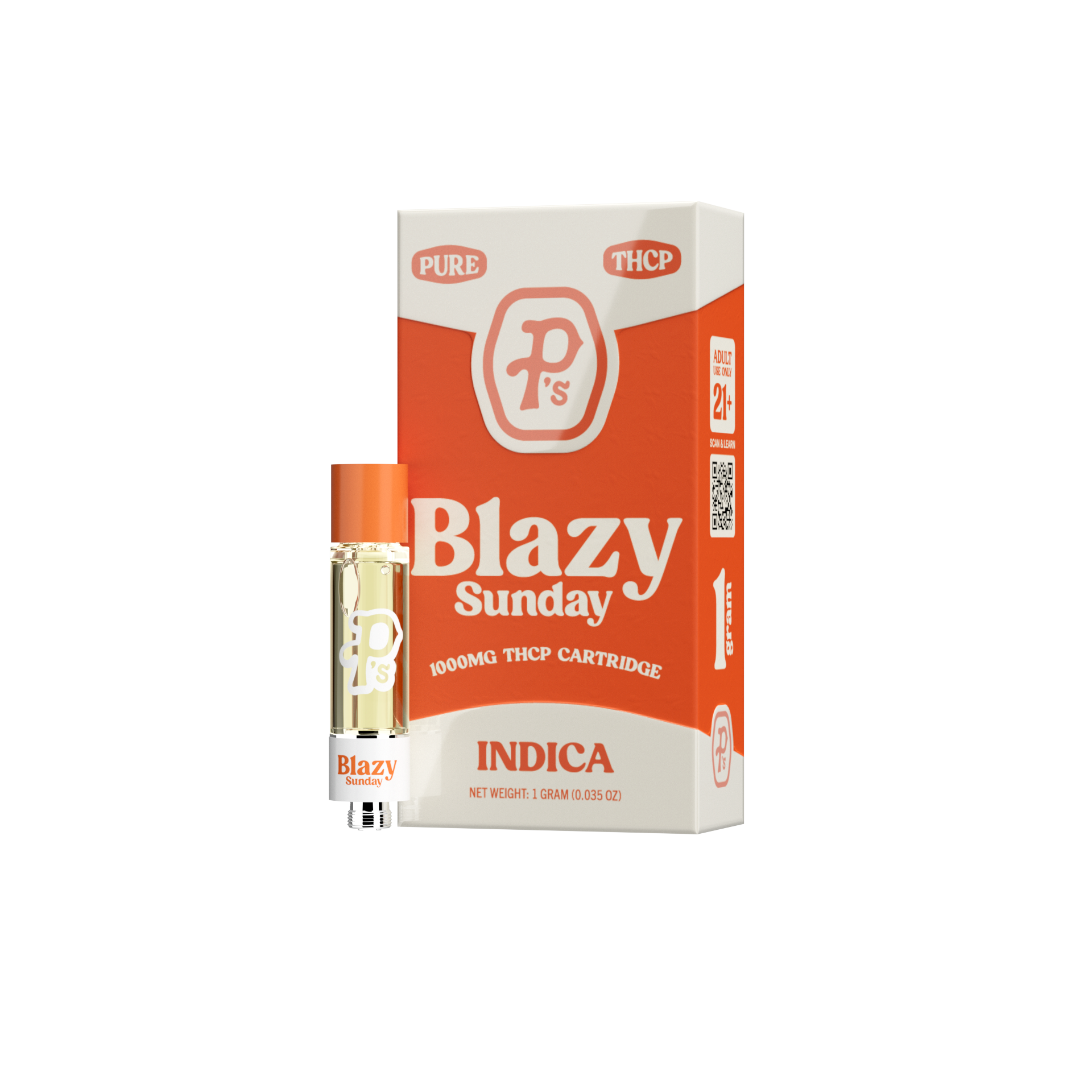 Pushin’ P’s Vape Cartridge 1ml THCP Blazy Sunday 6ct