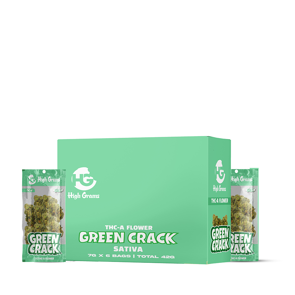 High Grams Flower 7g THCa Green Crack 6ct
