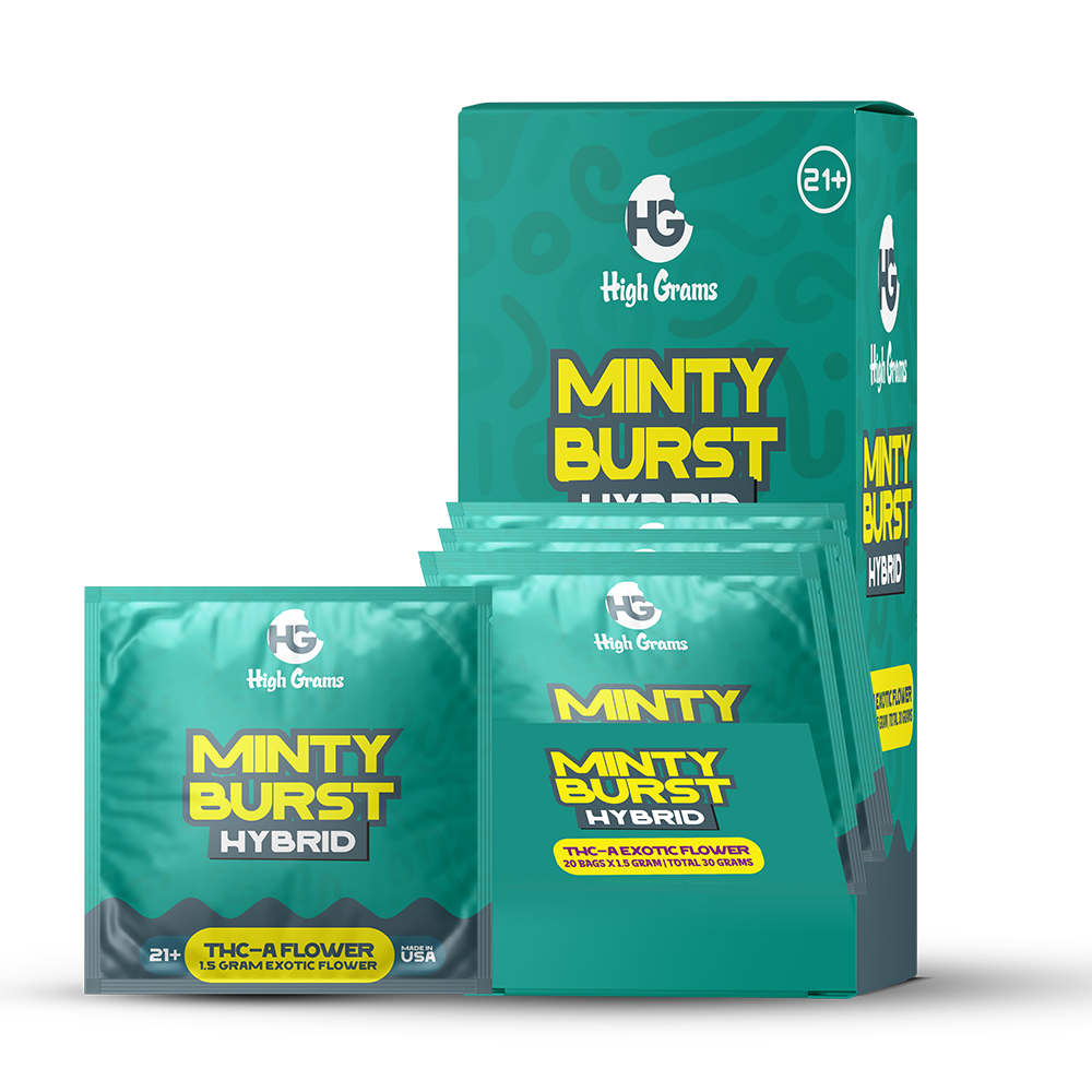 High Grams Flower 1.5g Exotic THCa Minty Burst