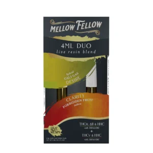 Mellow Fellow Live Resin Duos Vape Cartridge 4ml Motivation / Recovery Blend Tres Leches (hybrid) / Bubba Kush (indica)