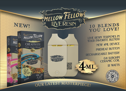 Mellow Fellow Flyer Disposable Vape Vapes 2ml & 4ml