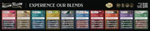 Mellow Fellow Marketing Material Counter Mat 10 Original Blends