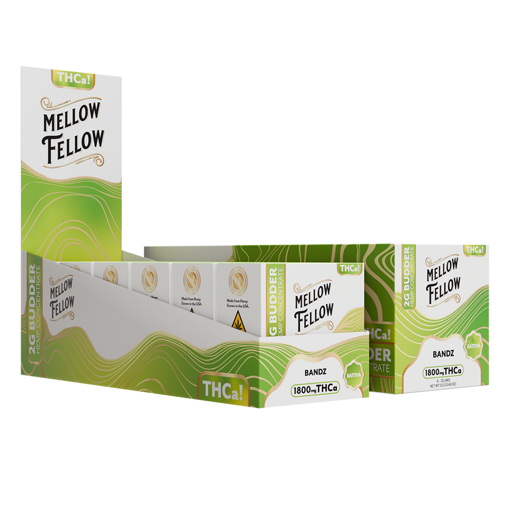 Mellow Fellow Premium Budder 2g THCA Bandz (Sativa)