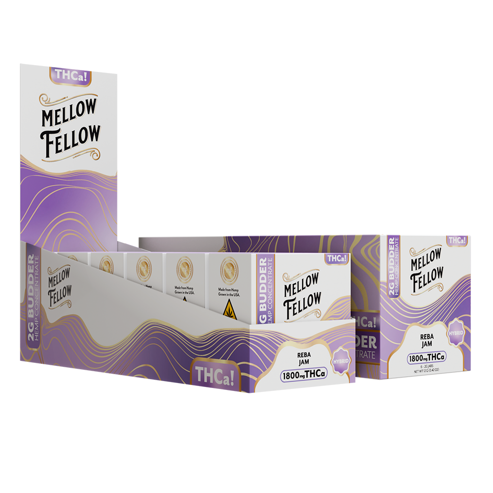 Mellow Fellow Premium Budder 2g THCA Reba Jam (Hybrid)
