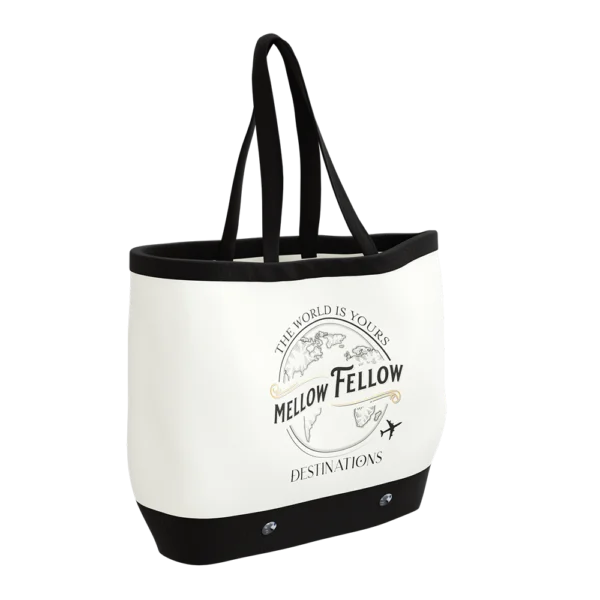 Mellow Fellow Marketing Material Merch Beach Tote Destinations