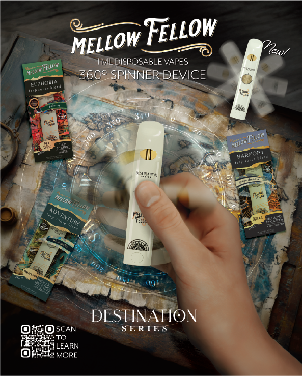 Mellow Fellow Marketing Material 8″x10″ Flyer 8 Spinner Blends Guide