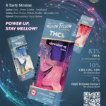 Mellow Fellow Marketing Material 8″x10″ Flyer  0.5ml THCh Disposables