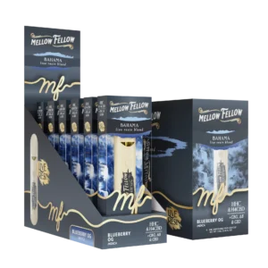 Mellow Fellow Disposable Vape Live Resin 2ml Bahama Blend Blueberry OG (Indica)