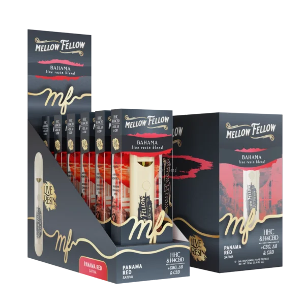 Mellow Fellow Disposable Vape Live Resin 2ml Bahama Blend Panama Red (Sativa)