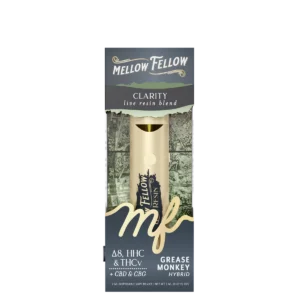 Mellow Fellow Live Resin Vape Disposable 2ml Clarity Blend Grease Monkey (hybrid)