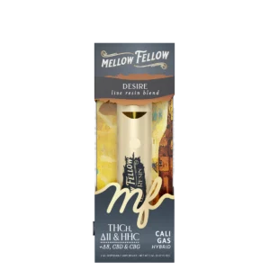 Mellow Fellow Live Resin Vape Disposable 2ml Desire Blend Cali Gas (hybrid)