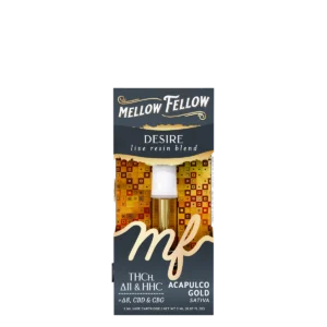 Mellow Fellow Live Resin Vape Cartridge 2ml Desire Blend Acapulco Gold (sativa)