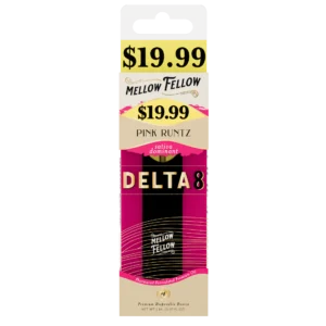 Mellow Fellow Premium Pre-Priced Vape Disposable 2ml D8 Pink Runtz (sativa)