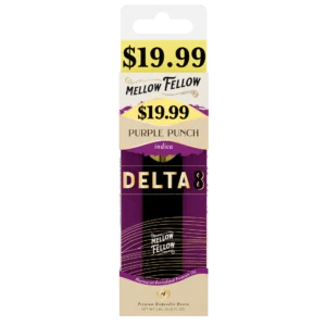 Mellow Fellow Premium Pre-Priced Vape Disposable 2ml D8 Purple Punch (Indica)